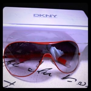 Red DKNY sunglasses